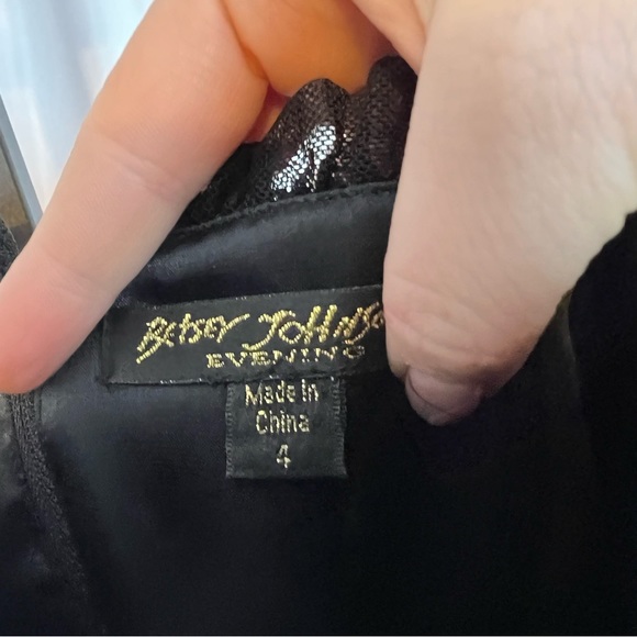 Betsey Johnson Y2K Black and Pink Sequin Party Dress, size 4 - Picture 2 of 9